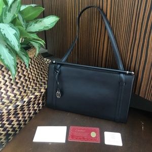 Vintage Cartier Black Handbag